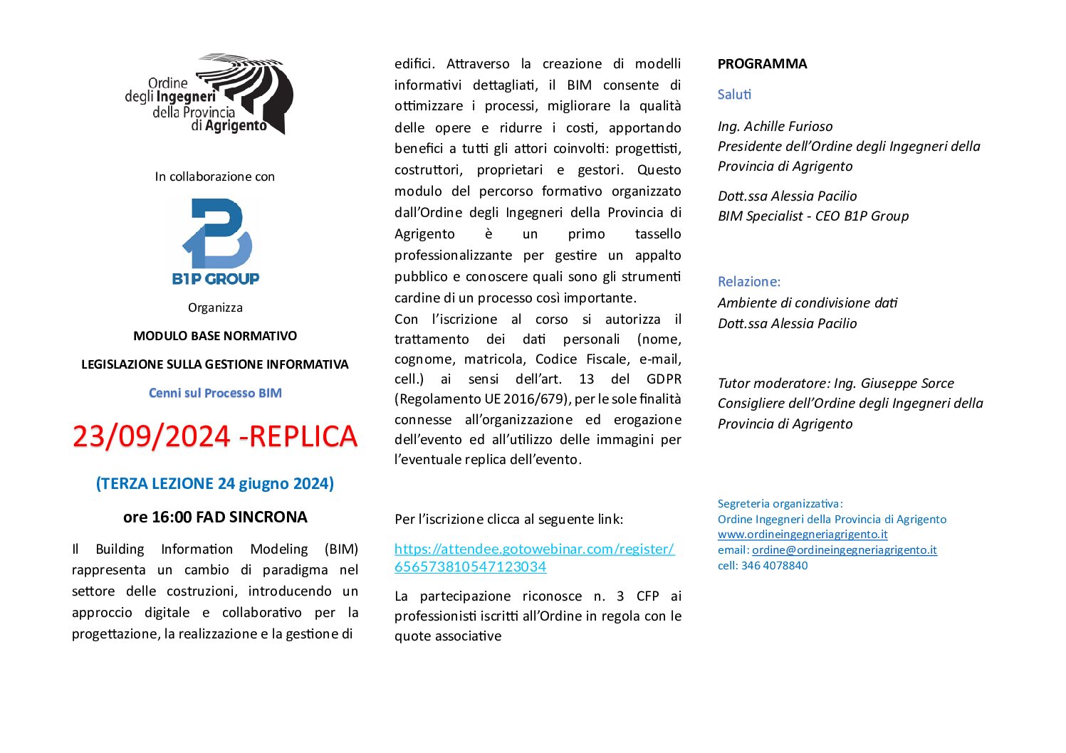 Scopri di più sull'articolo REPLICA TERZA LEZIONE – CORSO BASE NORMATIVO BIM LEGISLAZIONE SULLA GESTIONE INFORMATIVA Cenni sul Processo BIM 23/09/2024